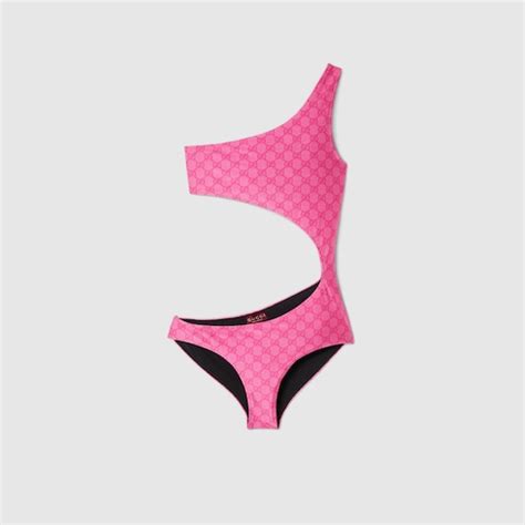 gucci costumi da bagno donna|Costume da bagno in jersey GG stretch in rosa .